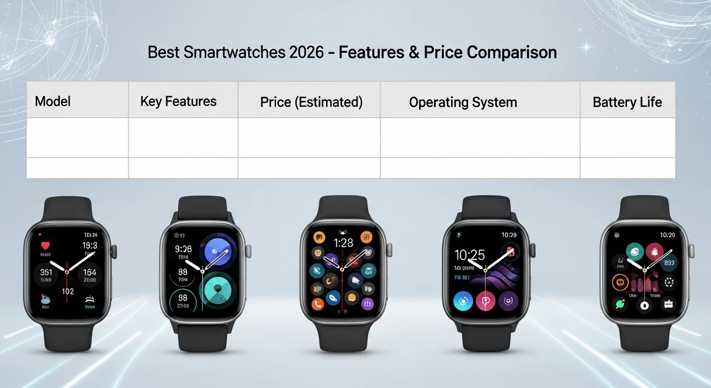 Best Smartwatches 2026 – Features & Price Comparison