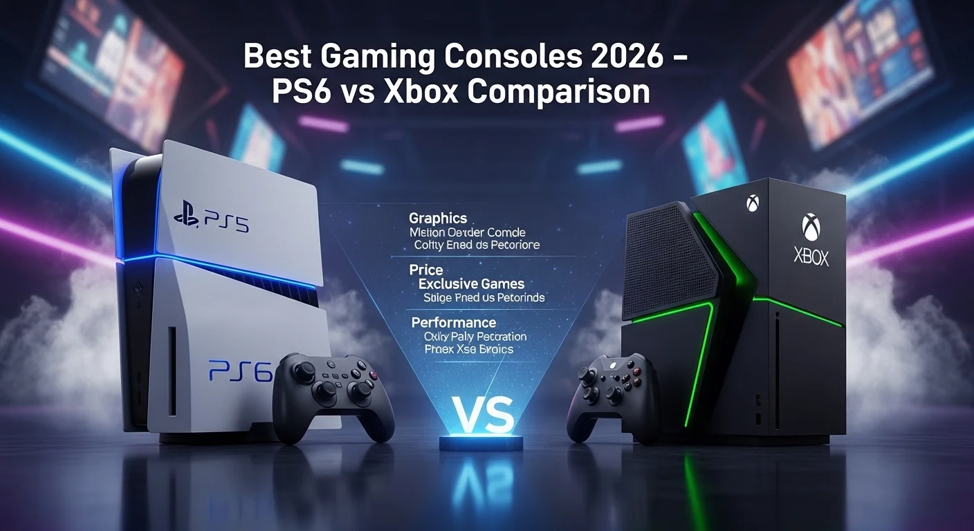 Best Gaming Consoles 2026 – PS6 vs Xbox Comparison