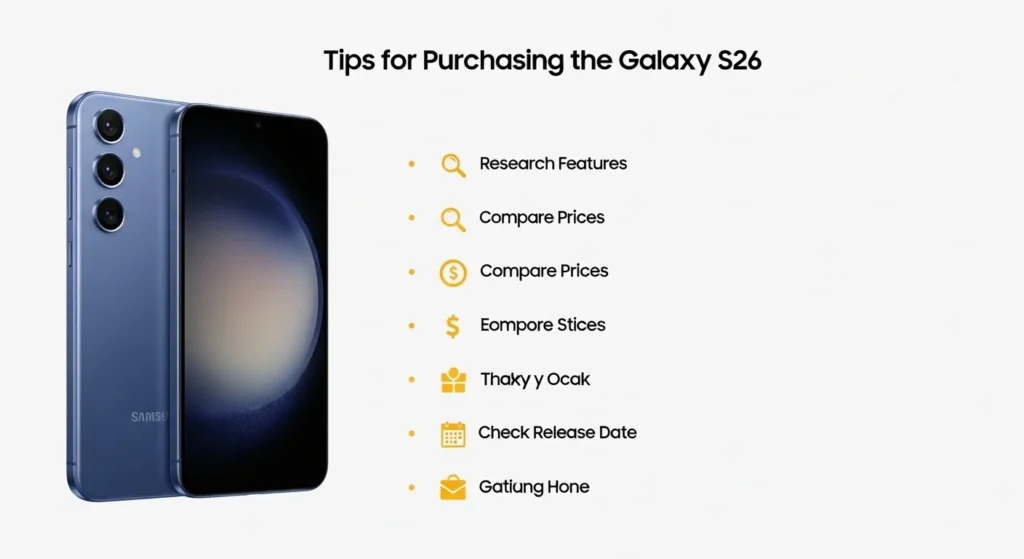 Tips for Purchasing the Galaxy S26