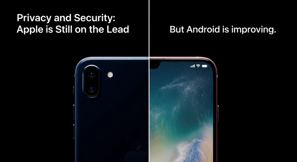 Privacy and Security: Apple is Still on the Lead, but Android is improving.