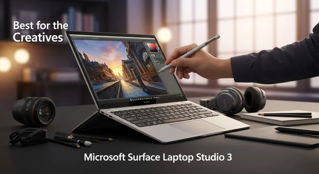 Best for the Creatives: Microsoft Surface Laptop Studio 3